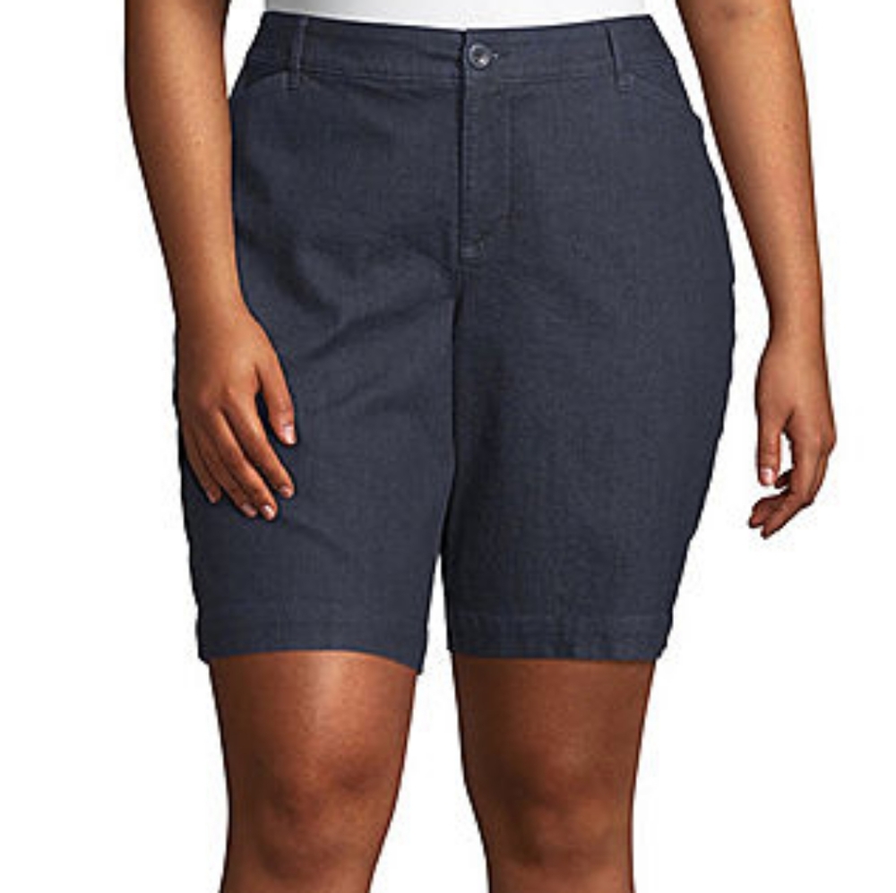 St John's Bay Women's mid-rise Bermuda Short